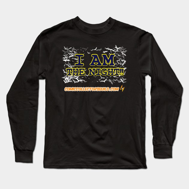 I AM THE NIGHT! Long Sleeve T-Shirt by Comic Collectors Guild 